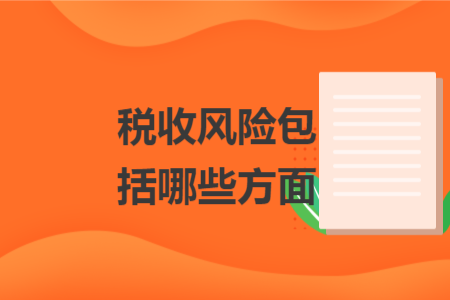 税收风险包括哪些方面