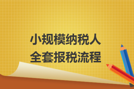 小规模纳税人全套报税流程