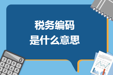 税务编码是什么意思