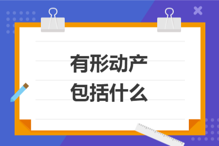 有形动产包括什么