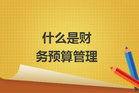 什么是财务预算管理