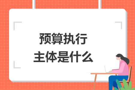 预算执行主体是什么