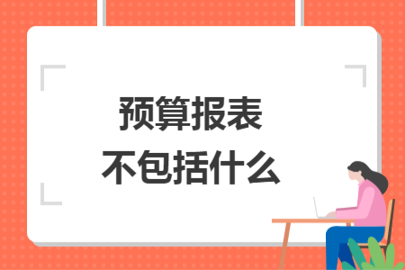 预算报表不包括什么