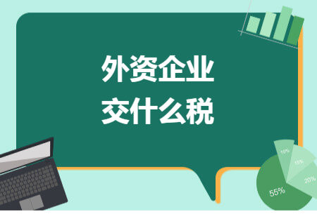 外资企业交什么税