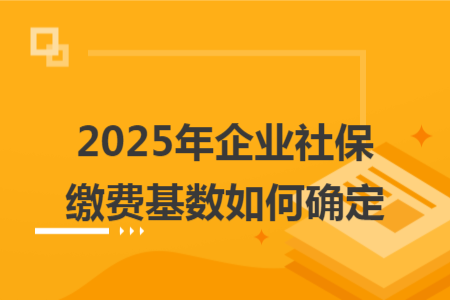 2025年企业社保缴费基数如何确定