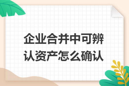 企业合并中可辨认资产怎么确认