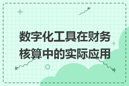 数字化工具在财务核算中的实际应用 数字化工具在财务核算中的实际应用