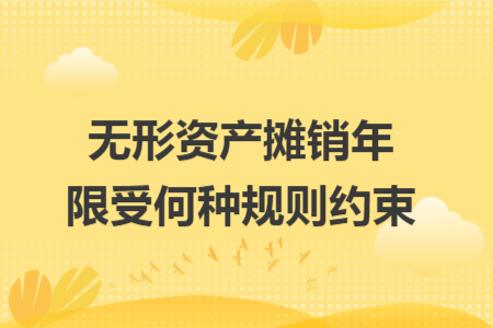 无形资产摊销年限受何种规则约束