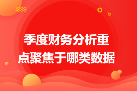 季度财务分析重点聚焦于哪类数据
